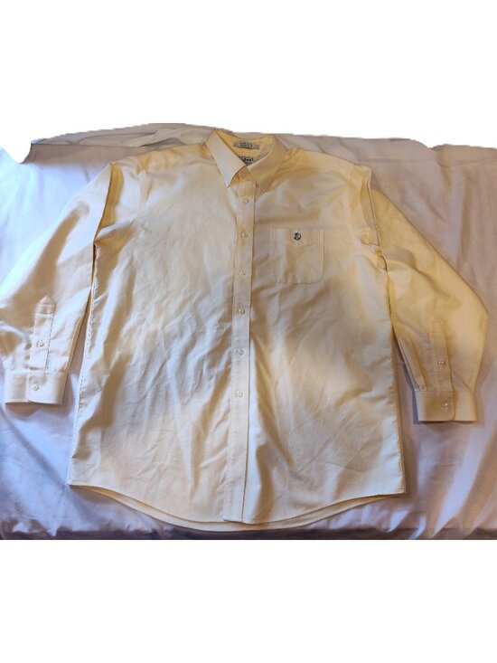 L.L. Bean Other - LL Bean Wrinkle-Free Traditional Fit Mens Shirt 100% Cotton Sz 17-34 Yellow micr